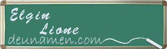 Elgin Lione Visitenkarte